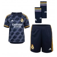 Fotballdrakt Barn Real Madrid Antonio Rudiger #22 Bortedraktsett 2023-24 Kortermet (+ Korte bukser)